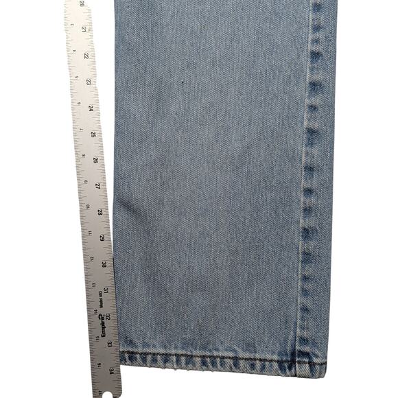 Levi’s 505 Regular Fit Jeans Light Wash Men’s 34x36 Straight Leg Distressed Fade - Picture 12 of 15